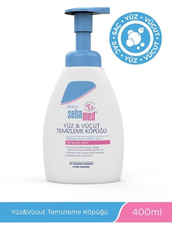 Sebamed Bebek Saç Yüz ve Vücut Köpüğü 400ML (pH 5.5 Yenidoğan Hassas Cilt) (6 Lı Set)
