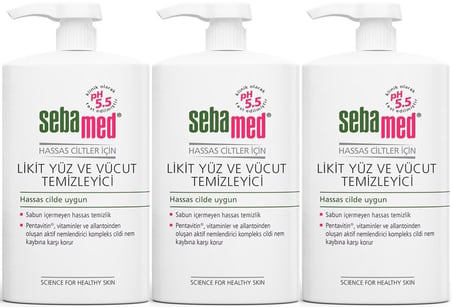 Sebamed Yüz ve Vücut Temizleyici Likit 300 ML (3 Lü Set)