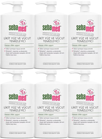 Sebamed Yüz ve Vücut Temizleyici Likit 750 ML (6 Lı Set)