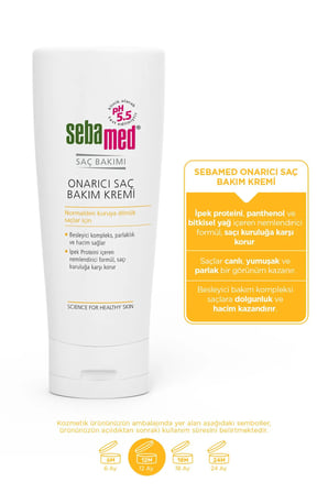 Sebamed Onarıcı Saç Bakım Kremi 200 ML (3 Lü Set)