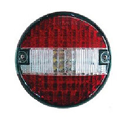 Unıversal Hamburger Lamba-24v Kirmizi-Beyaz Ledli/2 Fonk./siyah/8,2 - Sertplas-0375lled