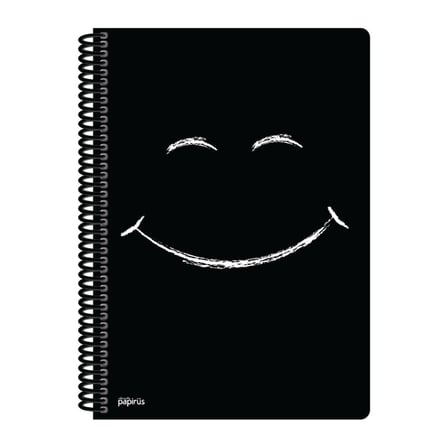 Papirüs Mini Sert Kapak Defter Siyah 100yp 17x24cm Çizgili