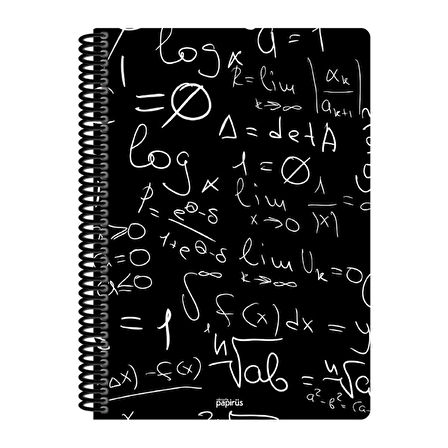 Papirüs Mini Sert Kapak Defter Siyah 100yp 17x24cm Düz