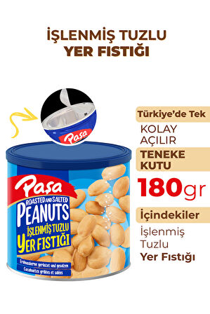 İşlenmiş Yer Fıstığı Teneke Kutu 180 gr