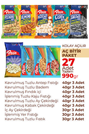 Lezzeti Keşfet Lüx Paket 990 gr - 27 Paket