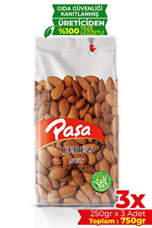 Kavrulmuş Badem 250 gr X 3 Adet (750 gr)
