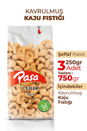Kavrulmuş Kaju Fıstığı 250 gr X 3 Adet (750 gr)