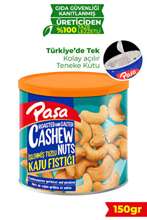 İşlenmiş Kaju Fıstığı Teneke Kutu 150 gr