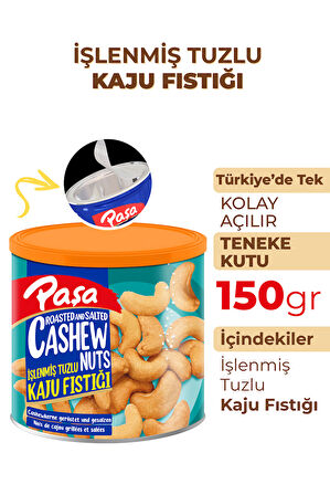 İşlenmiş Kaju Fıstığı Teneke Kutu 150 gr