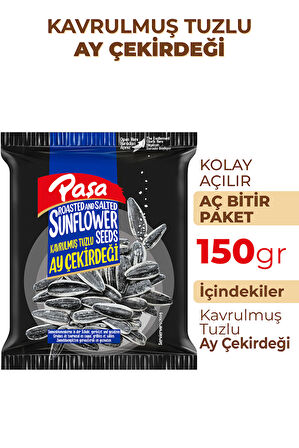 Kavrulmuş Tuzlu Siyah Ay Çekirdeği 150 gr