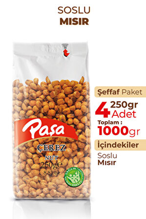 Soslu Mısır 250 gr X 4 Adet ( 1 kg)