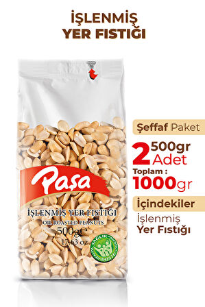 İşlenmiş Yer Fıstığı 500 gr x 2 Adet (1 kg)