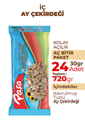 İşlenmiş İç Ay Çekirdeği 30 gr X 24 Adet (720 gr)