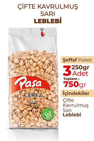 Çifte Kavrulmuş Sarı Leblebi 250 gr x 3 Adet (750 gr)