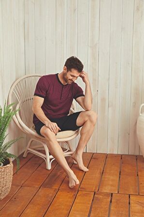 KLY Uzun Kol pijama ve Kısa Kol Şort Takım 5035