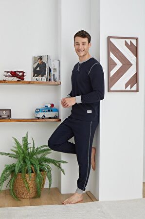 KLY 1034 ERKEK SIFIR YAKA UZUN KOL TAKIM