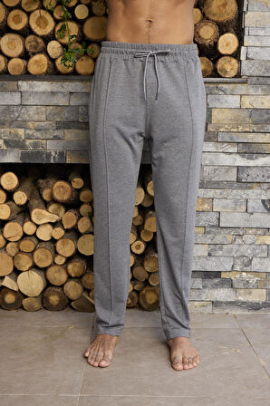 Kly Erkek %100 Pamuk Tek Pijama Eşofman Alt 1042