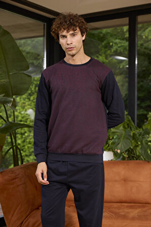 Kly Midi Yaka İki İplik %100 Pamuk Pijama Takımı 8050 