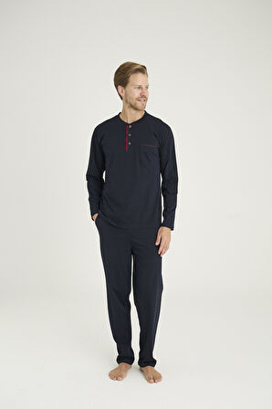 Kly Battal Midi Yaka Pijama Takımı 9111-1 
