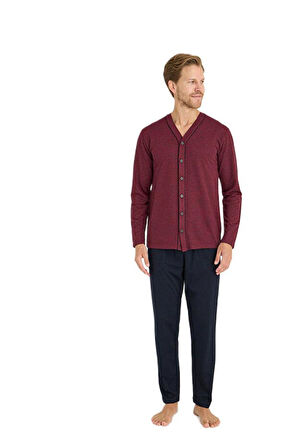 Kly Erkek Bordo Pijama Takımı 9225 