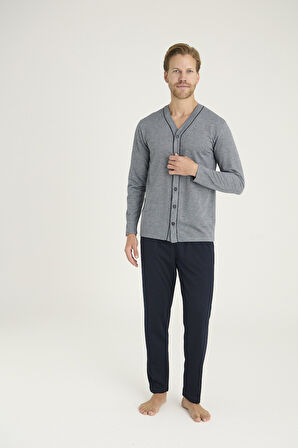 Kly Erkek V Yaka Boy Düğme Pijama 9225 