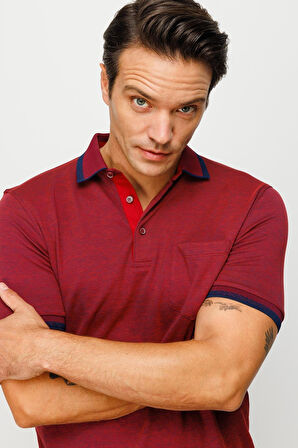 901 DESEN MTA YAKASI VE KOLU TRİKO CEPLİ K.KOL PY ERKEK T-SHİRT