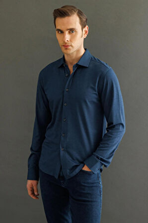 950 DESEN MTA UZUN KOL MANŞETLİ ÖNDEN DÜĞMELİ GÖMLEK