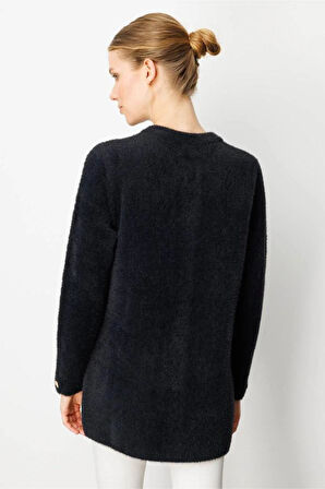 25007 DESEN TRiKO ÖNÜ KAPAK CEPLİ METAL DÜĞMELİ AFRODİT ARA BOY CEKET