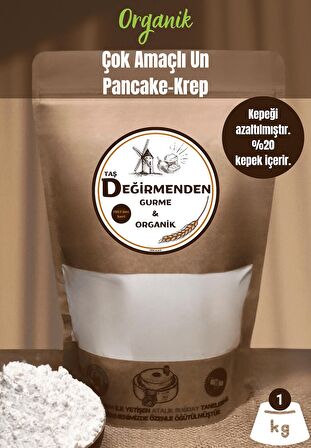 Organik Atalık Çok Amaçlı Un - Pancake-Krep - 1 Kilo