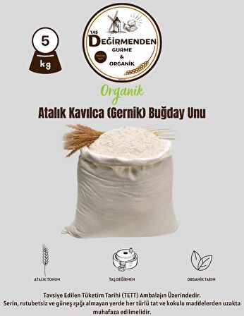 Organik Atalık Kavılca (Gernik) Buğday Unu - 5 Kilo