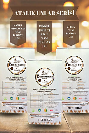 Organik Atalık Unlar Seti 2 (Dinkel-Kamut-Zerun)