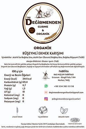 Organik Rüşeymli Ekmek Karışımı - 1 Kilo