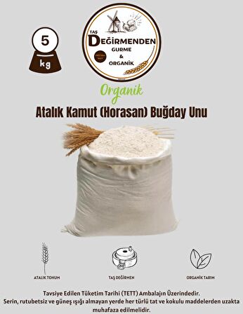 Organik Atalık Kamut (Horasan) Buğday Unu - 5 Kilo