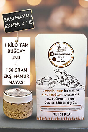 Organik Atalık Tam Buğday Unu - Siyez Ekşi Hamur Mayası