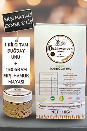 Organik Atalık Tam Buğday Unu - Siyez Ekşi Hamur Mayası