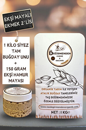 Organik Atalık Siyez Tam Buğday Unu - Siyez Ekşi Hamur Mayası