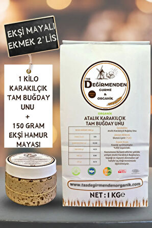 Organik Atalık Karakılçık Tam Buğday Unu - Siyez Ekşi Hamur Mayası