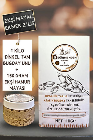 Atalık Dinkel Spelt Kızıl Tam Buğday Unu - Siyez Ekşi Hamur Mayası