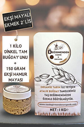 Organik Atalık Dinkel Spelt Kızıl Tam Buğday Unu - Siyez Ekşi Hamur Mayası