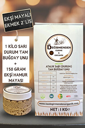 Atalık Sarı Durum Tam Buğday Unu - Siyez Ekşi Hamur Mayası