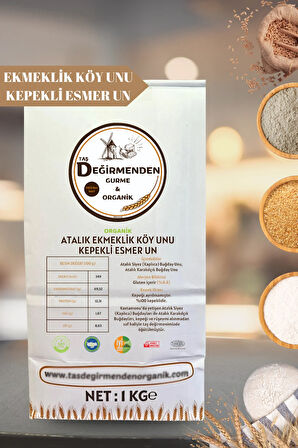 Atalık Ekmeklik Köy Unu - Kepekli Esmer Un - 1 Kilo