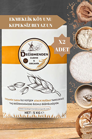 Atalık Ekmeklik Köy Unu - Kepeksiz Beyaz Un - 10 Kilo