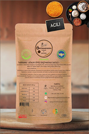 Atalık Tarhana Acılı - Siyez Unlu, Siyez Ekşi Mayalı - 500 Gram