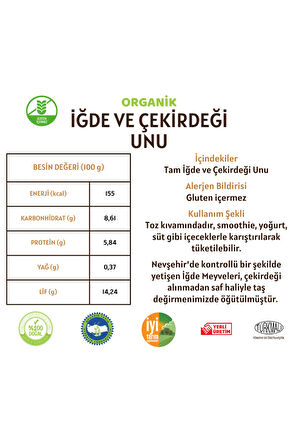 İğde Ve Çekirdeği Unu (Gluten İçermez) - 300 Gram