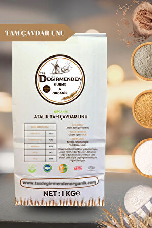 Organik Atalık Tam Çavdar Unu - 1 Kilo