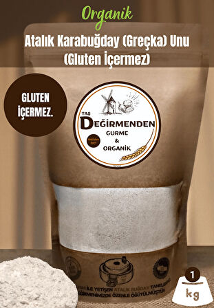 Organik Atalık Karabuğday (Greçka) Unu (Gluten İçermez) - 1 Kilo