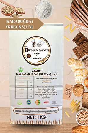 Organik Atalık Karabuğday (Greçka) Unu (Gluten İçermez) - 1 Kilo