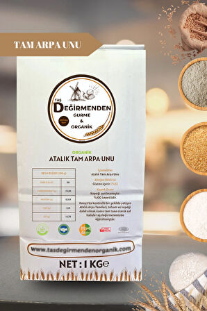 Organik Atalık Tam Arpa Unu - 1 Kilo