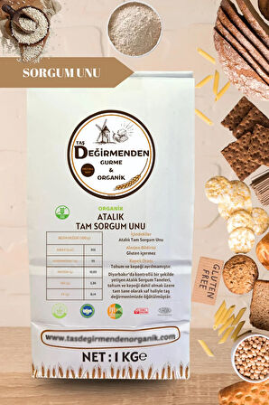 Organik Tam Sorgum Unu (Gluten İçermez) - 1 Kilo