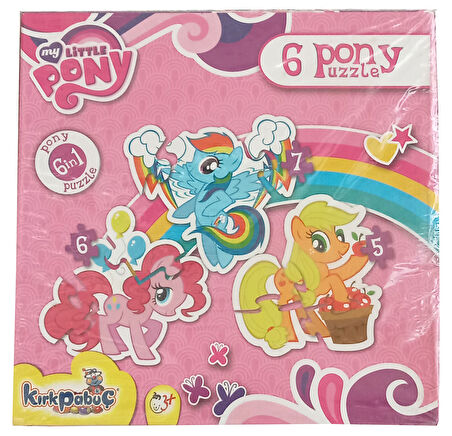 Little Pony 6 lı Puzzle Çocuk Pazıl